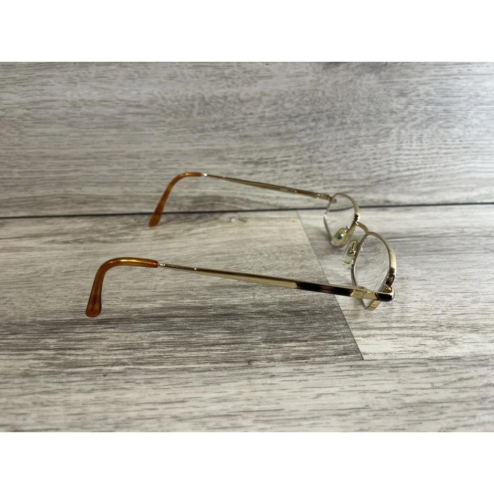 TEMPO 009 Tort Gold AUTHENTIC DESIGNER‎ EYEGLASSES 53-21-150 FRAMES ONLY